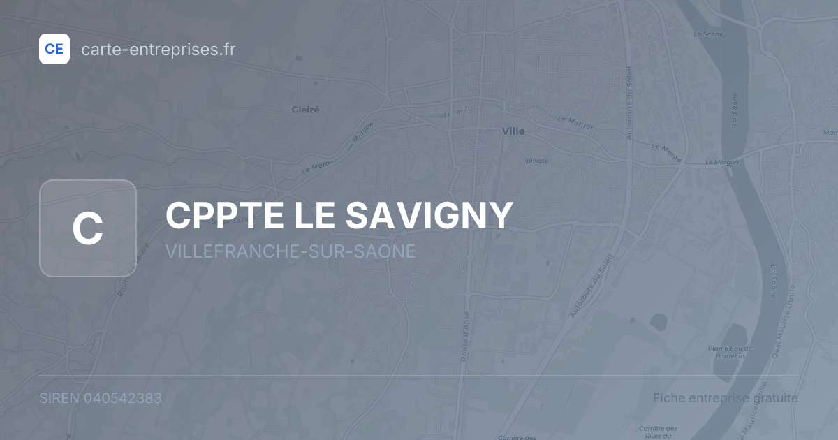 CPPTE LE SAVIGNY — 040542383 — fiche entreprise