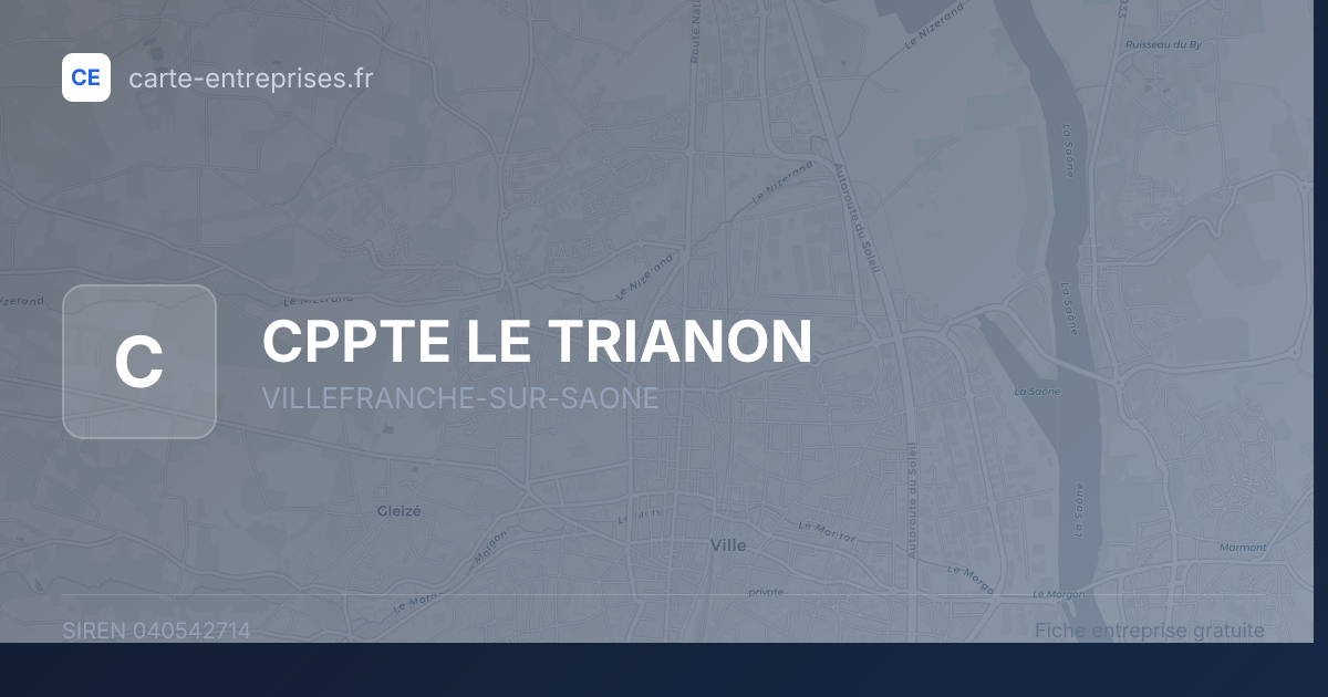 CPPTE LE TRIANON — 040542714 — fiche entreprise
