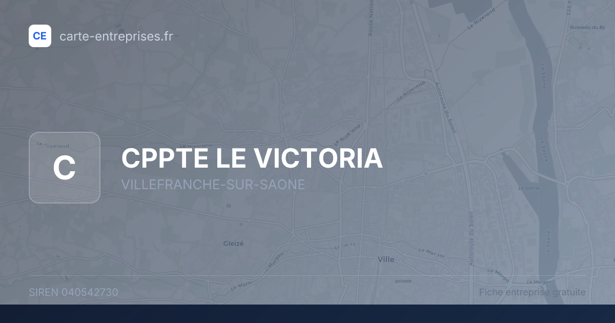 CPPTE LE VICTORIA — 040542730 — fiche entreprise