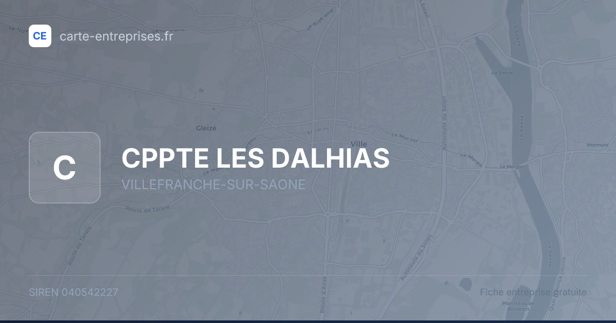 CPPTE LES DALHIAS — 040542227 — fiche entreprise