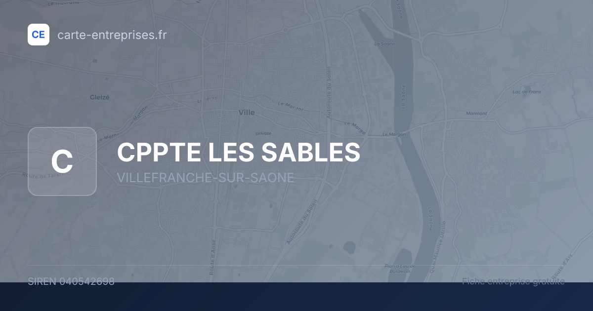 CPPTE LES SABLES — 040542698 — fiche entreprise
