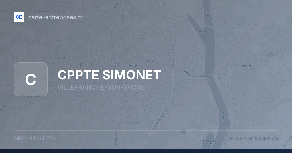 CPPTE SIMONET — 040541773 — fiche entreprise