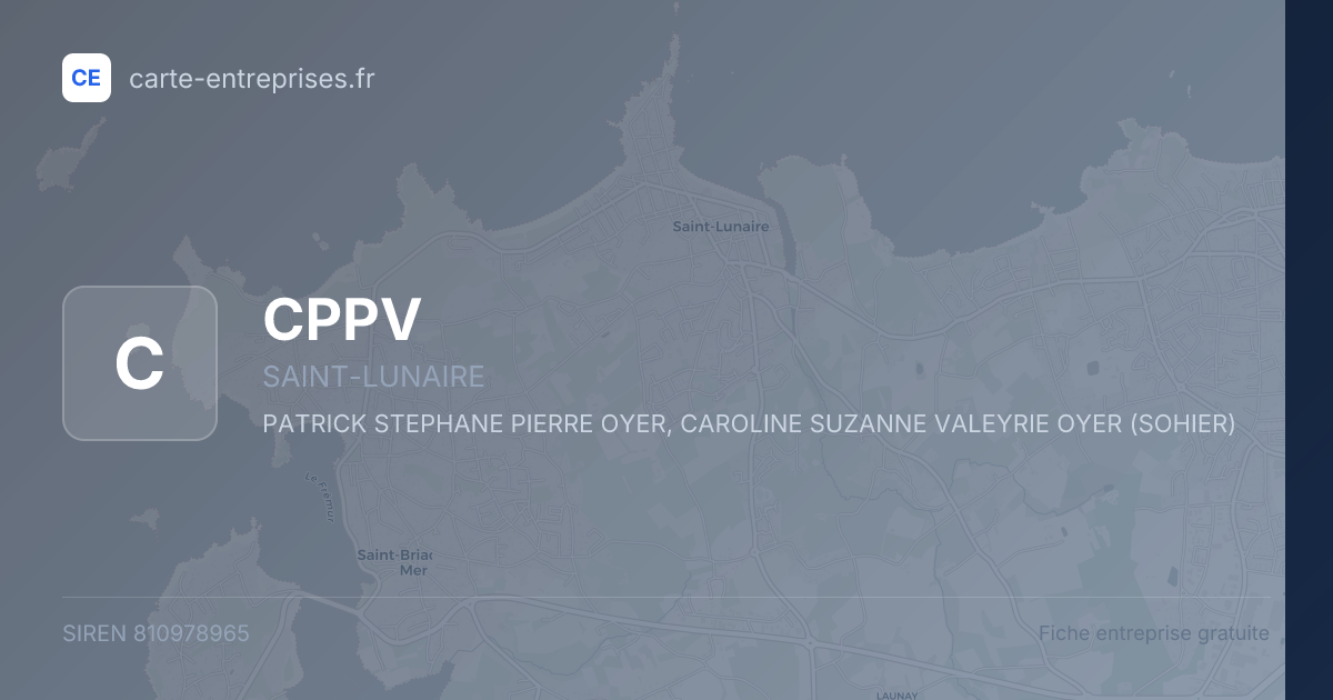 CPPV — 810978965 — fiche entreprise