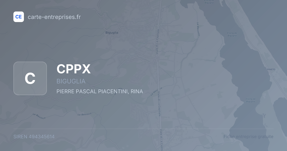 CPPX — 494345614 — fiche entreprise