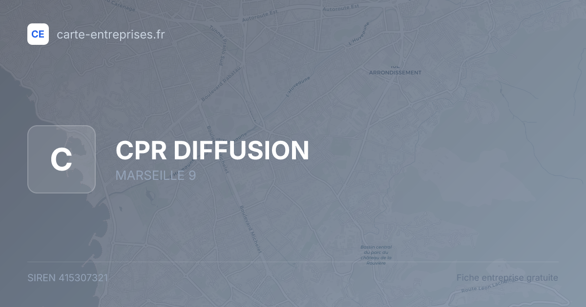 CPR DIFFUSION — 415307321 — fiche entreprise