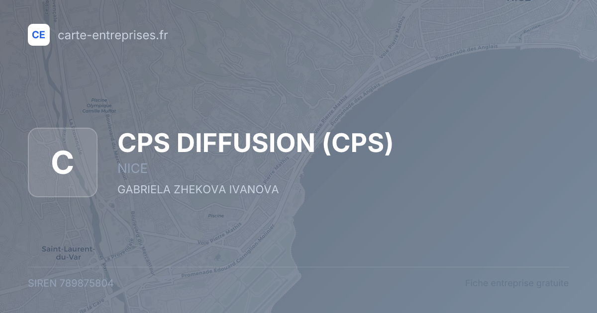 CPS DIFFUSION (CPS) — 789875804 — fiche entreprise