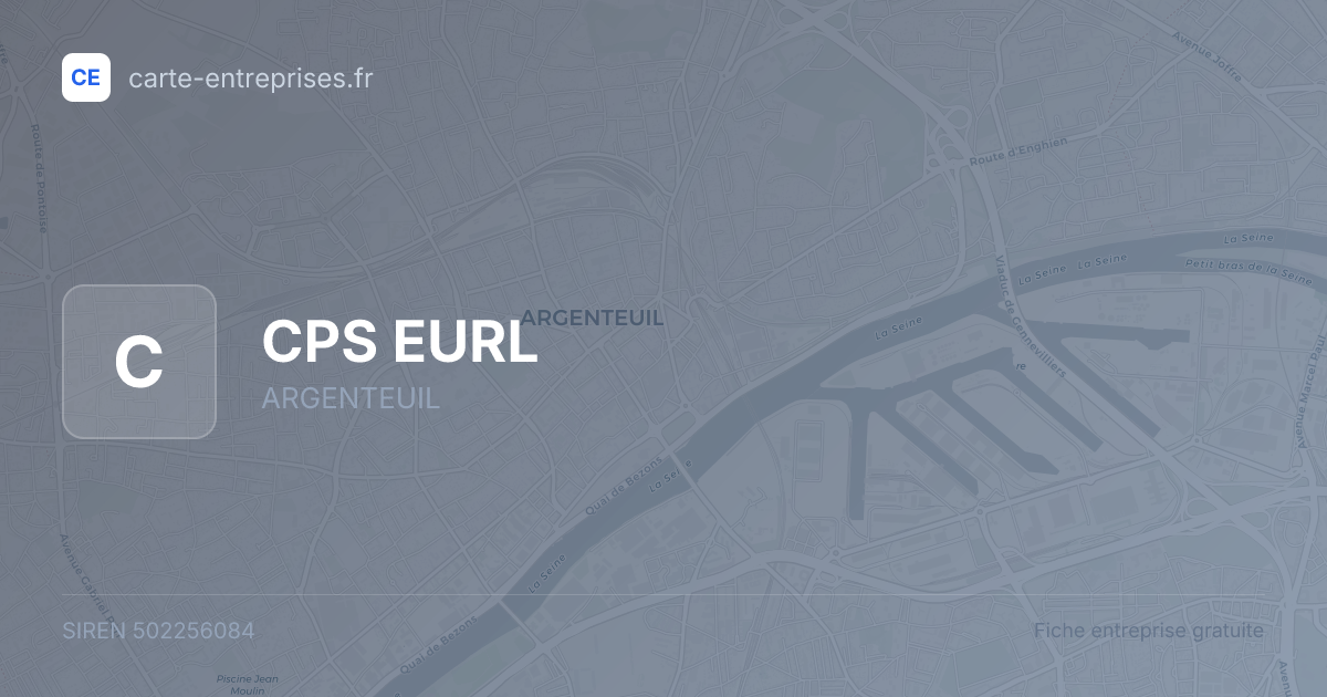 CPS EURL — 502256084 — fiche entreprise