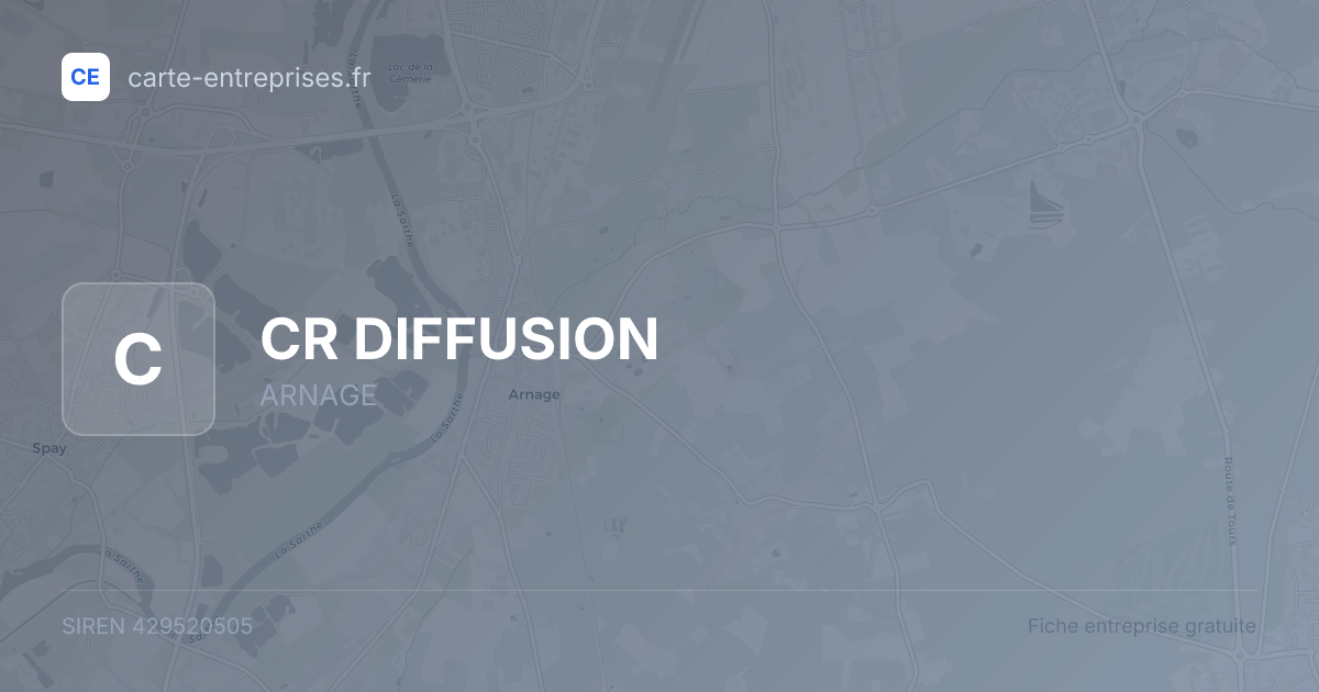 CR DIFFUSION — 429520505 — fiche entreprise