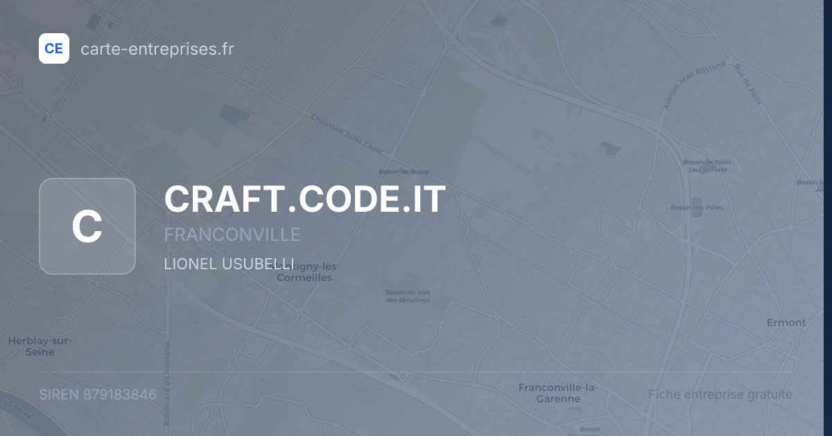 CRAFT.CODE.IT — 879183846 — fiche entreprise