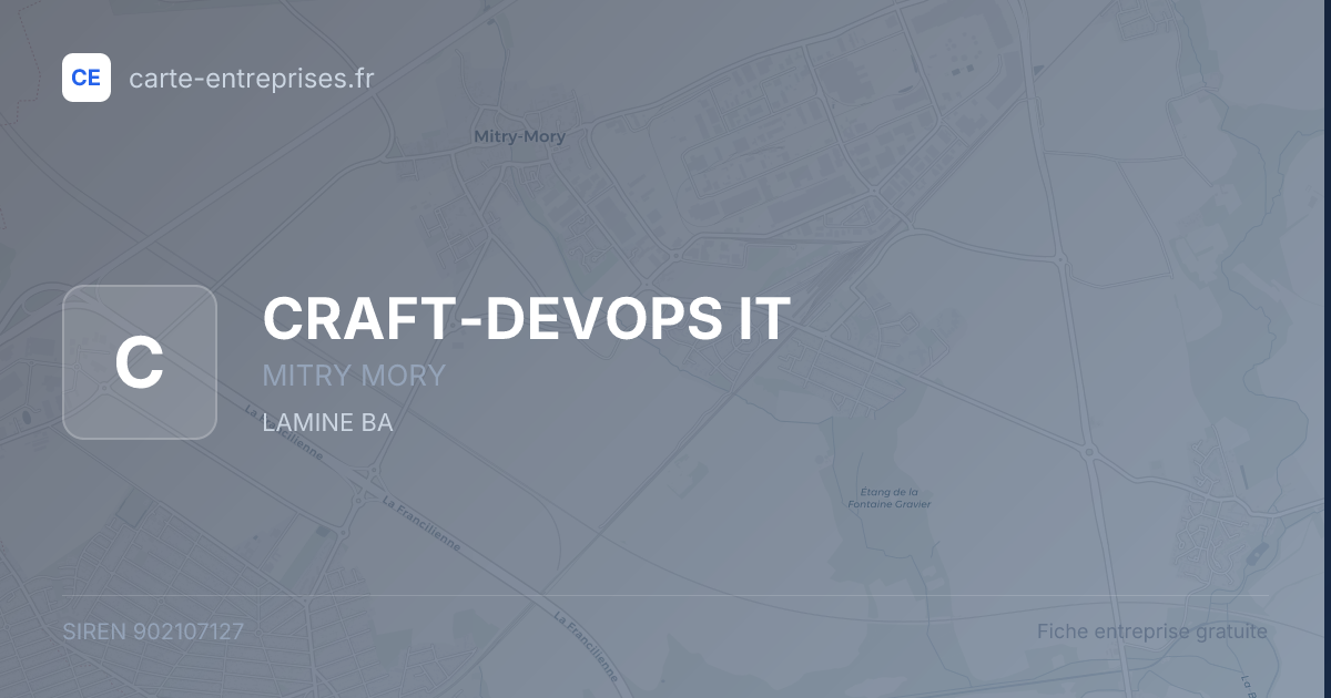 CRAFT-DEVOPS IT — 902107127 — fiche entreprise
