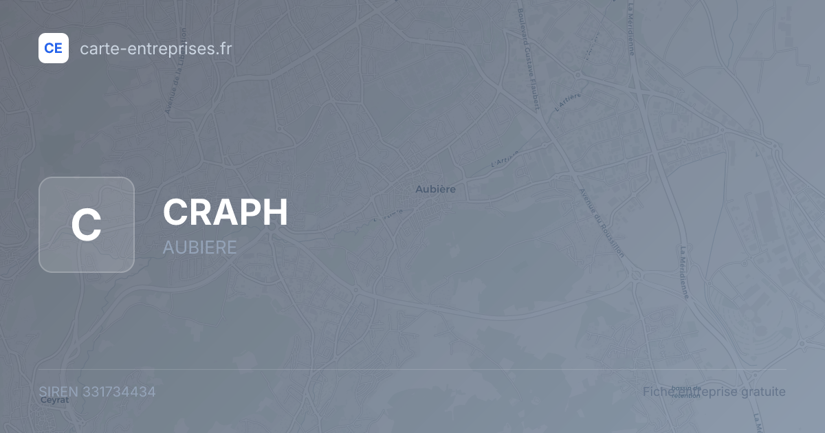 CRAPH — 331734434 — fiche entreprise