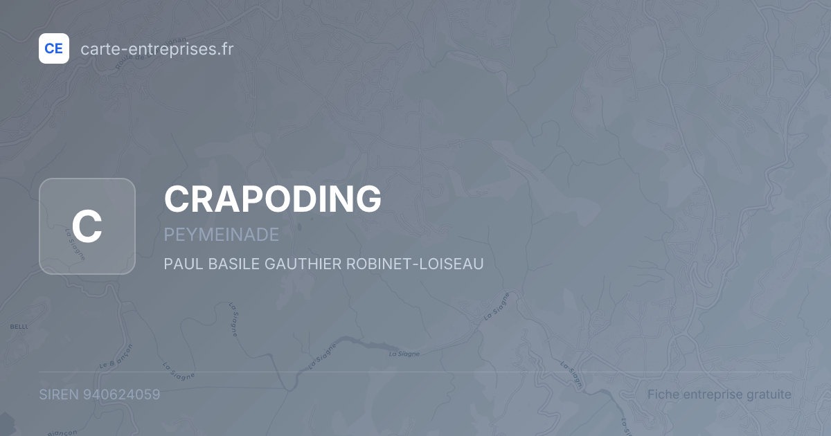 CRAPODING — 940624059 — fiche entreprise