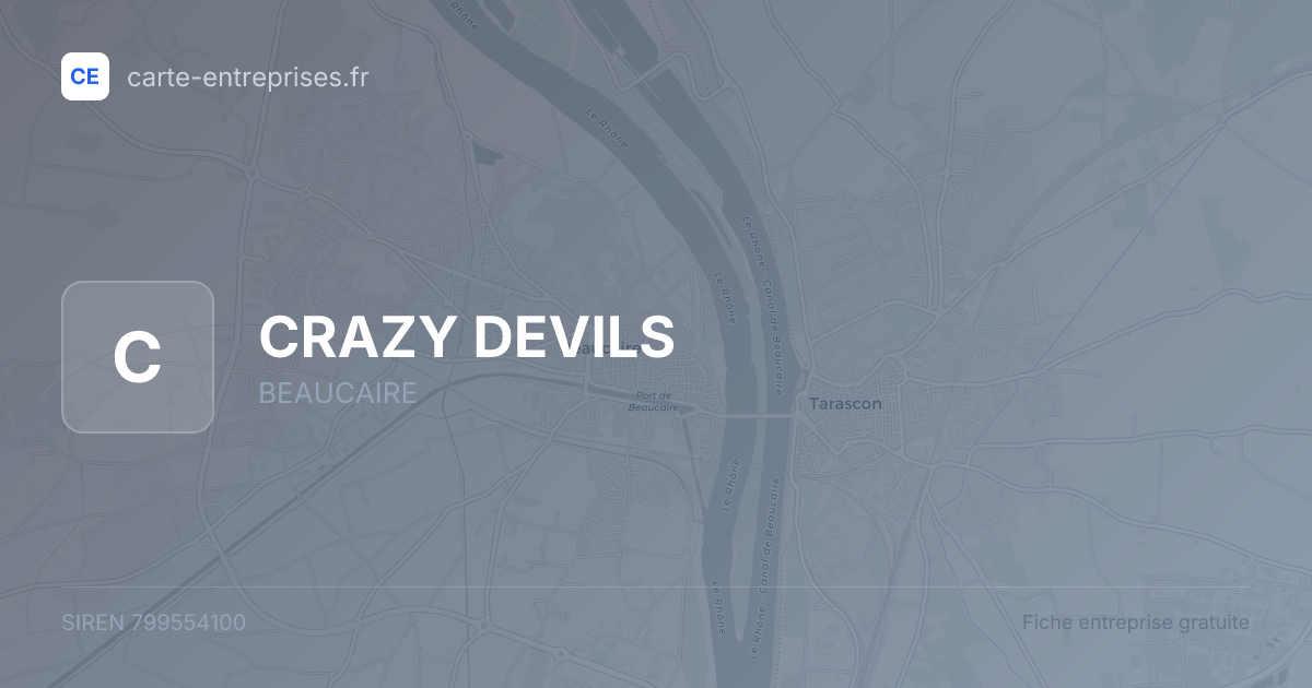CRAZY DEVILS — 799554100 — fiche entreprise