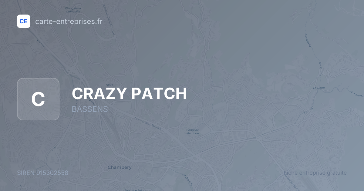 CRAZY PATCH — 915302558 — fiche entreprise