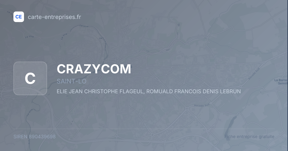 CRAZYCOM — 890439698 — fiche entreprise