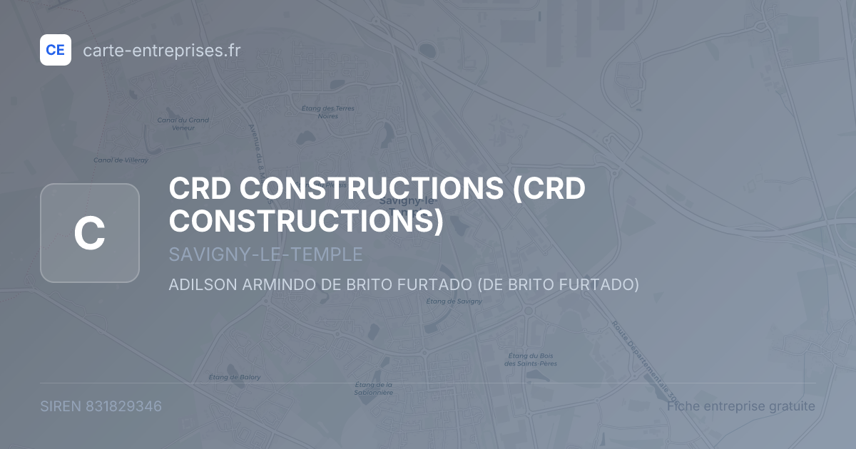 CRD CONSTRUCTIONS — 831829346 — fiche entreprise