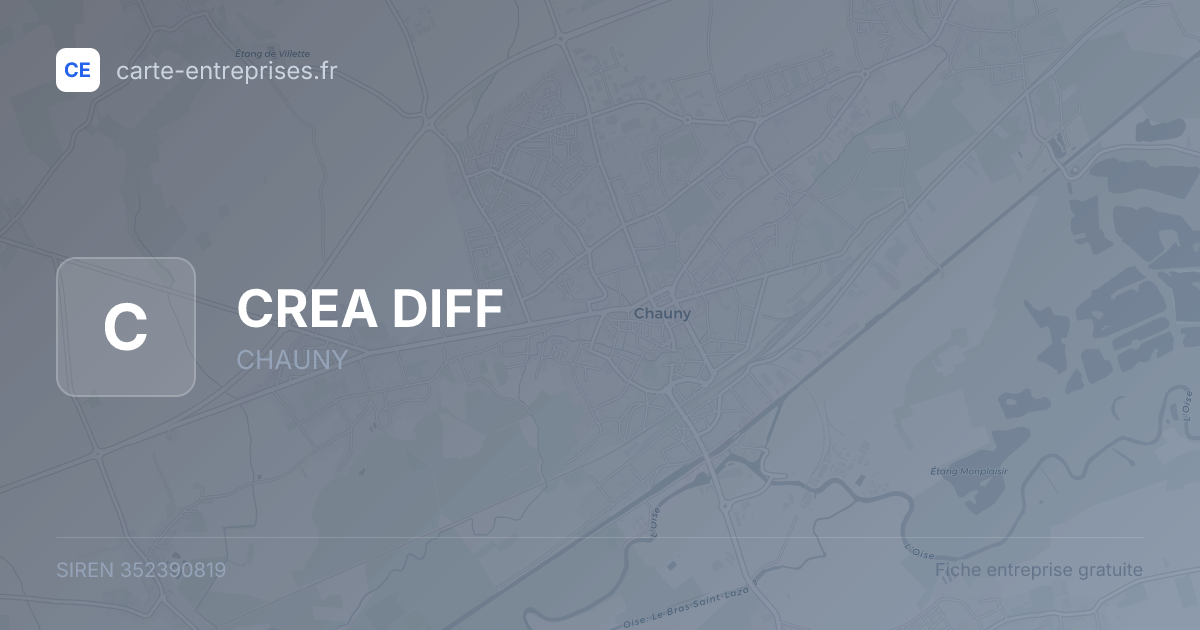 CREA DIFF — 352390819 — fiche entreprise