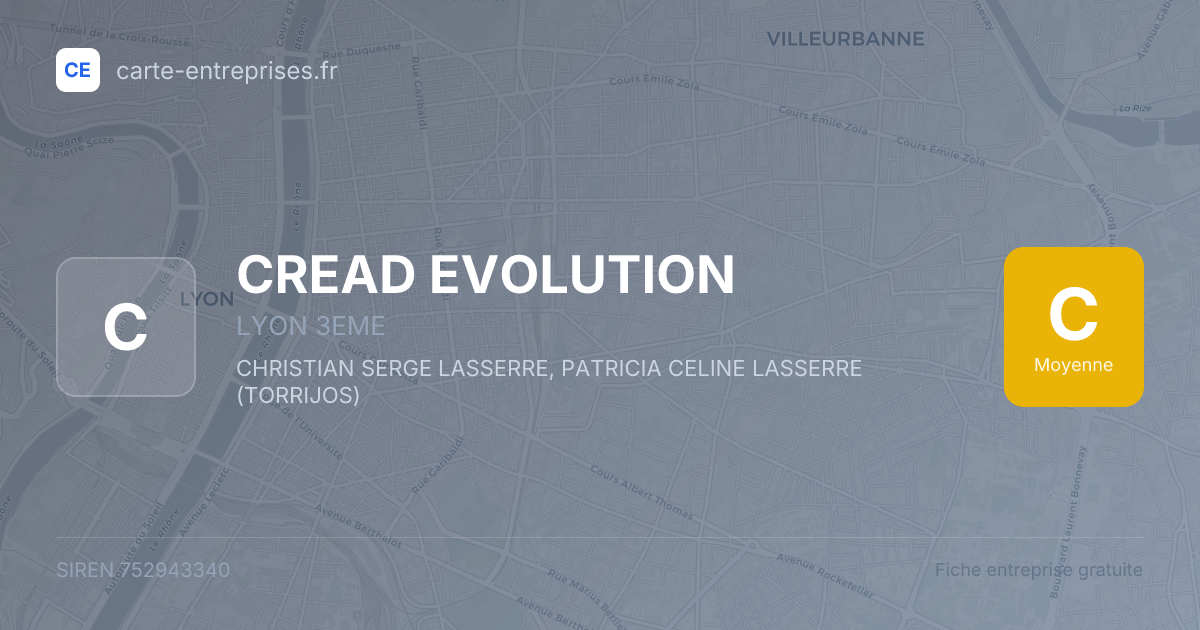 CREAD EVOLUTION — 752943340 — fiche entreprise