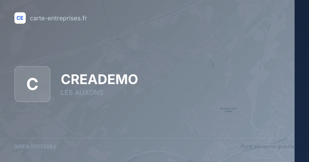 CREADEMO — 511153884 — fiche entreprise