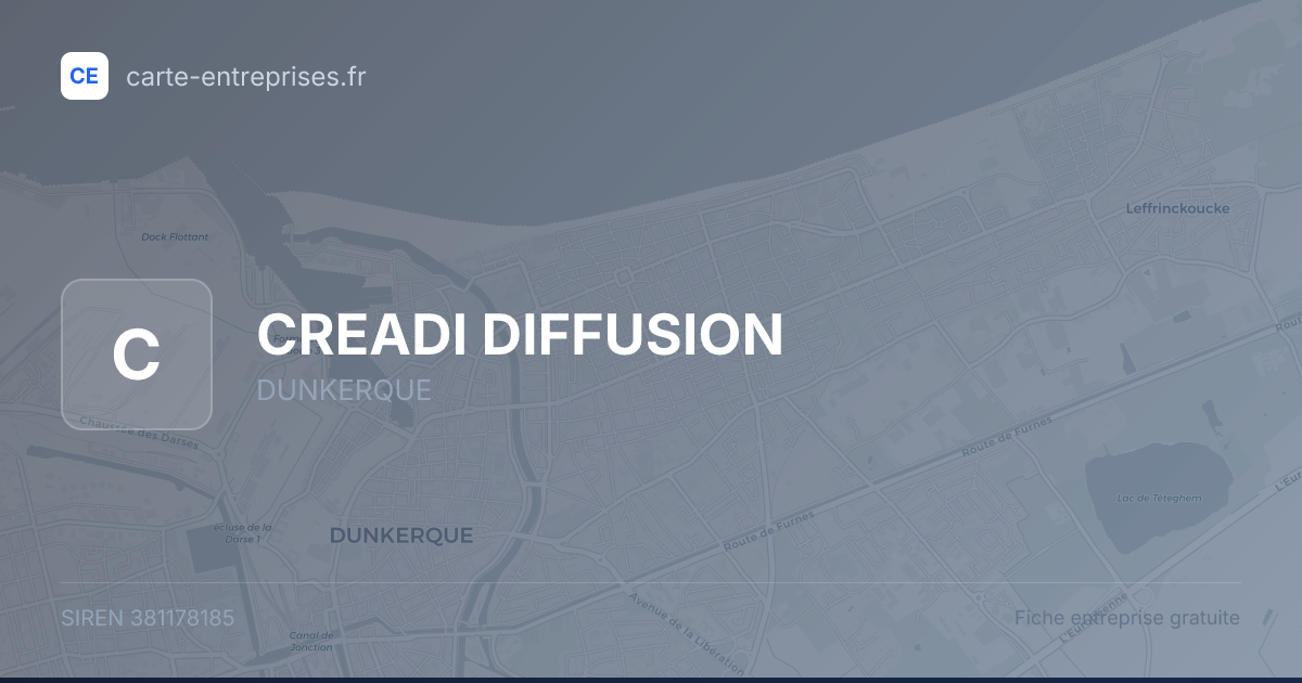 CREADI DIFFUSION — 381178185 — fiche entreprise