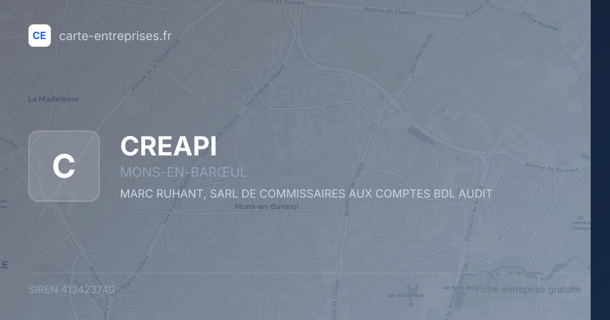 CREAPI — 413423740 — fiche entreprise