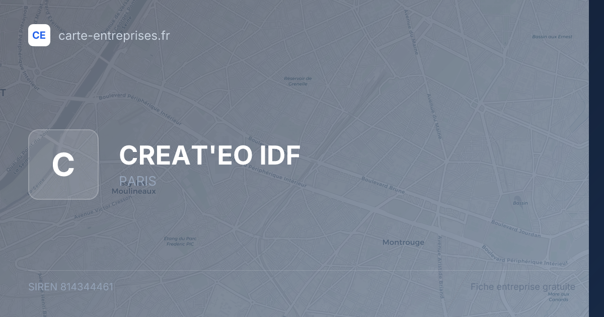 CREAT'EO IDF — 814344461 — fiche entreprise