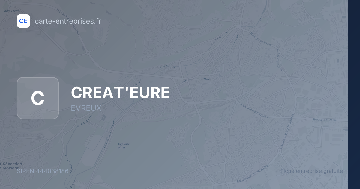 CREAT'EURE — 444038186 — fiche entreprise