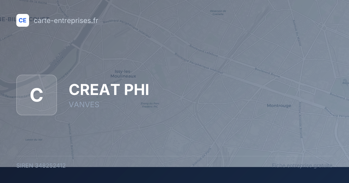 CREAT PHI — 348252412 — fiche entreprise