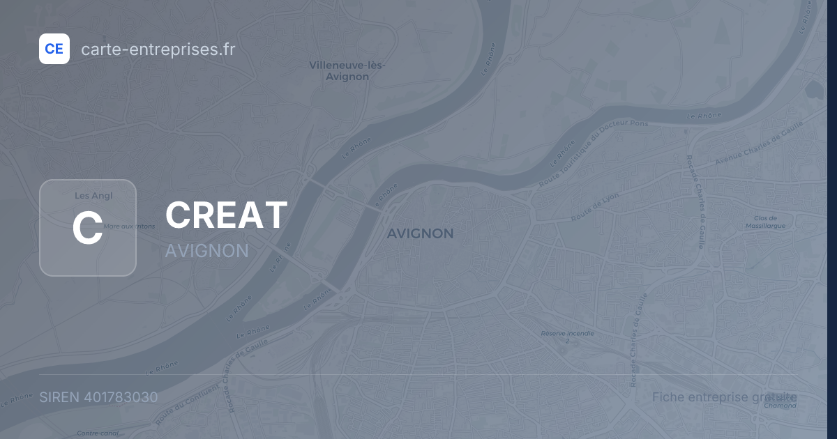 CREAT — 401783030 — fiche entreprise