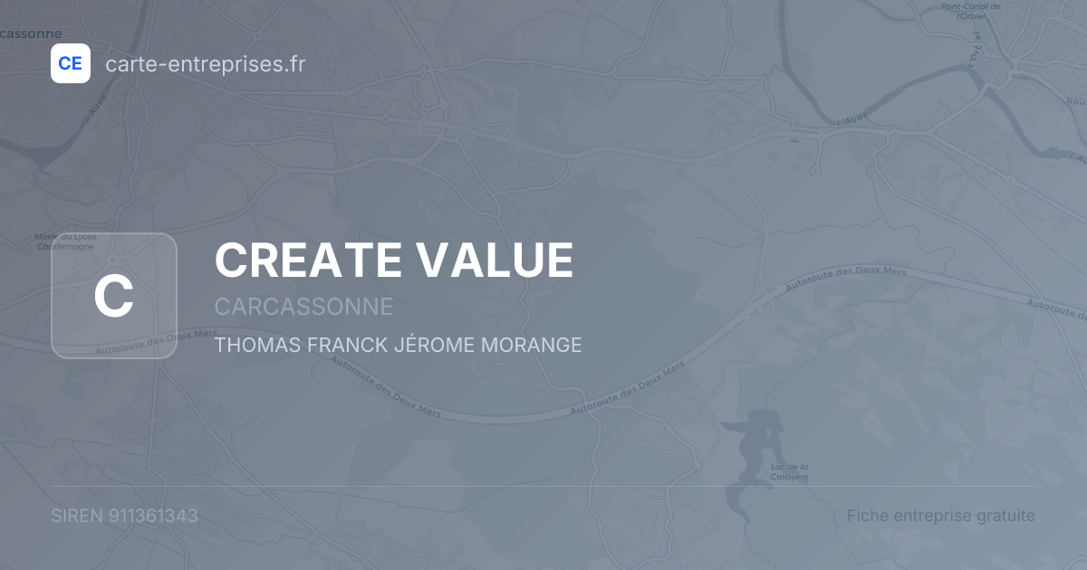 CREATE VALUE — 911361343 — fiche entreprise