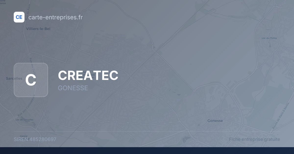 CREATEC — 485280697 — fiche entreprise
