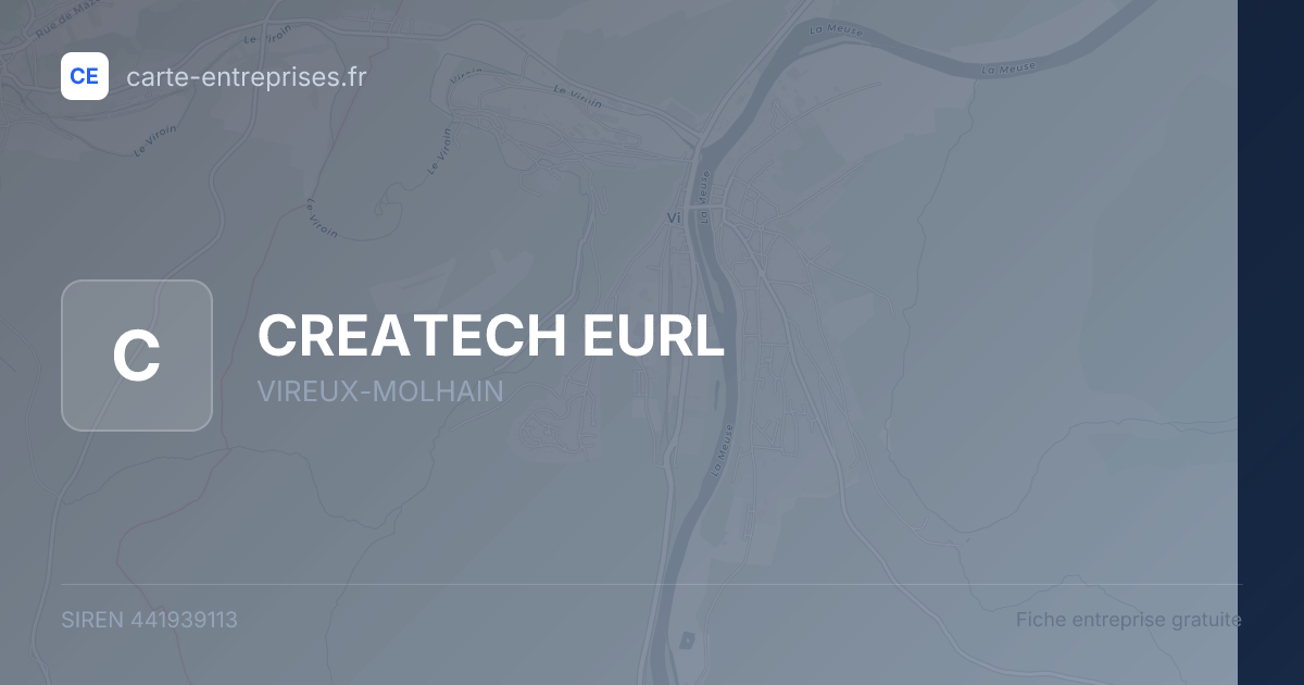 CREATECH EURL — 441939113 — fiche entreprise