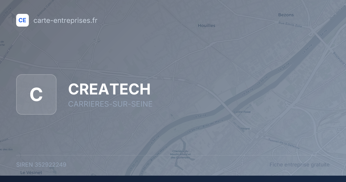 CREATECH — 352922249 — fiche entreprise