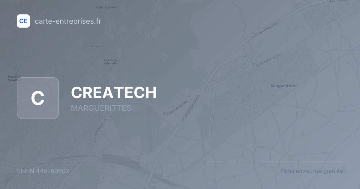 CREATECH — 449760602 — fiche entreprise