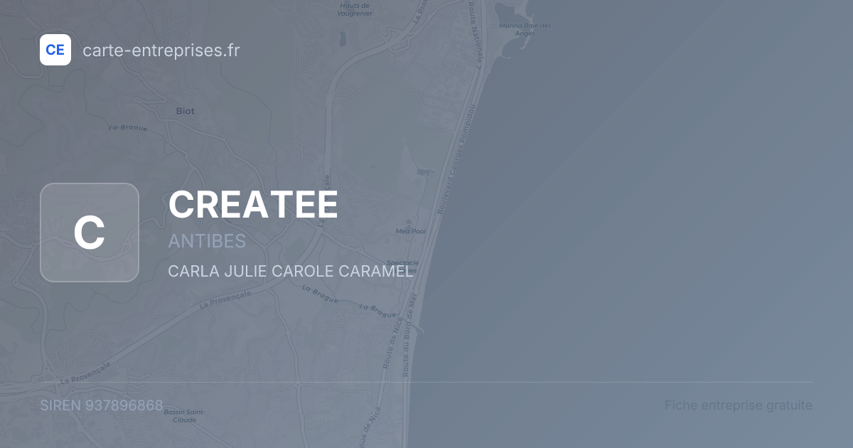 CREATEE — 937896868 — fiche entreprise
