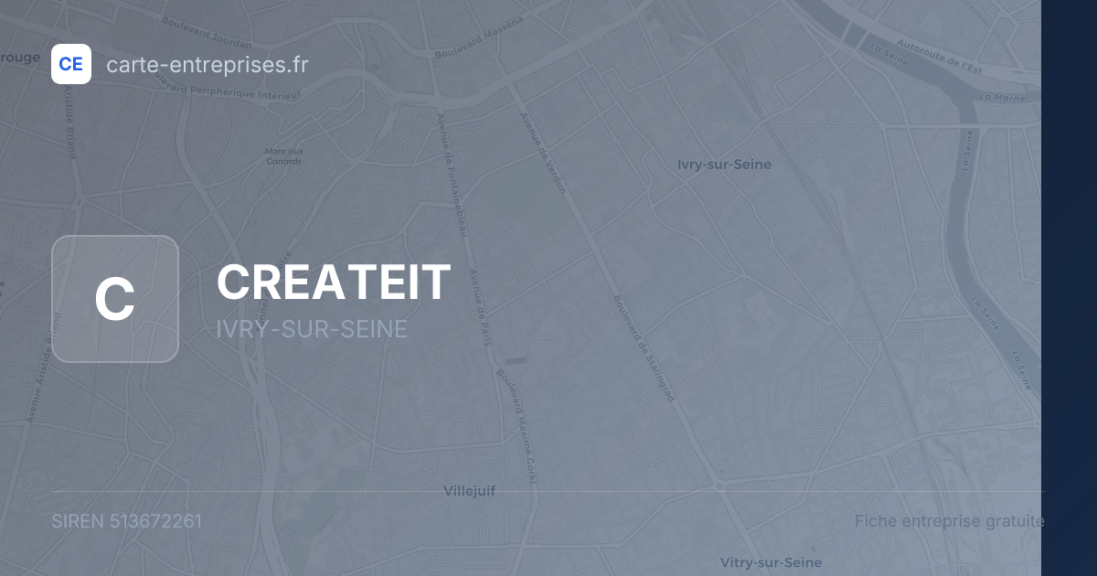 CREATEIT — 513672261 — fiche entreprise