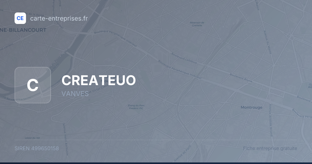 CREATEUO — 499650158 — fiche entreprise