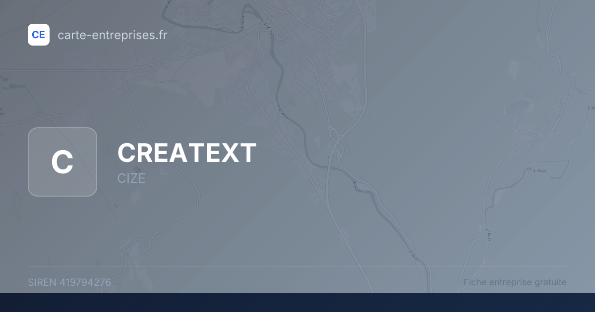 CREATEXT — 419794276 — fiche entreprise