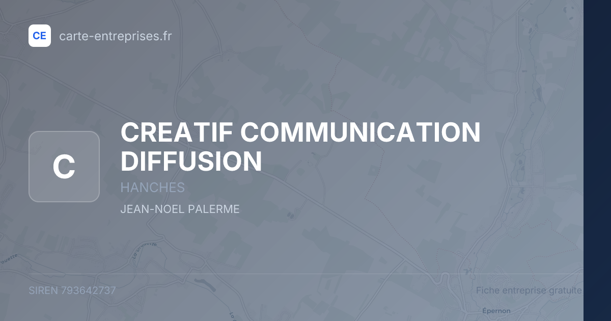 CREATIF COMMUNICATION DIFFUSION — 793642737 — fiche entreprise
