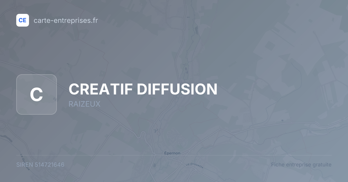 CREATIF DIFFUSION — 514721646 — fiche entreprise