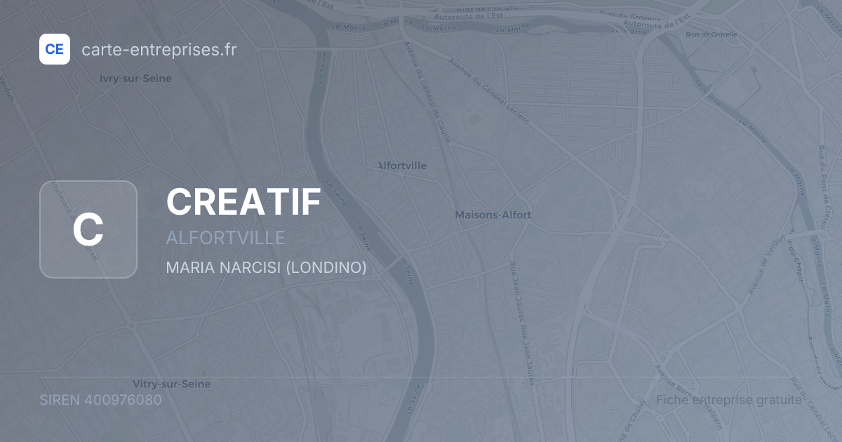 CREATIF — 400976080 — fiche entreprise