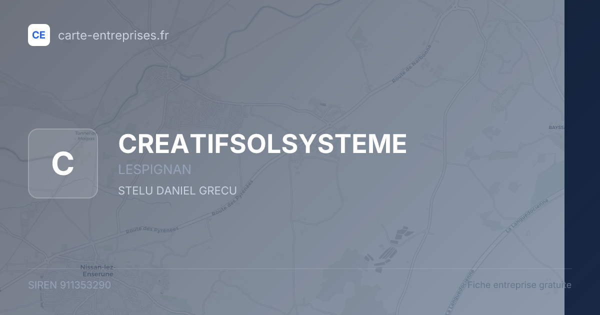 CREATIFSOLSYSTEME — 911353290 — fiche entreprise