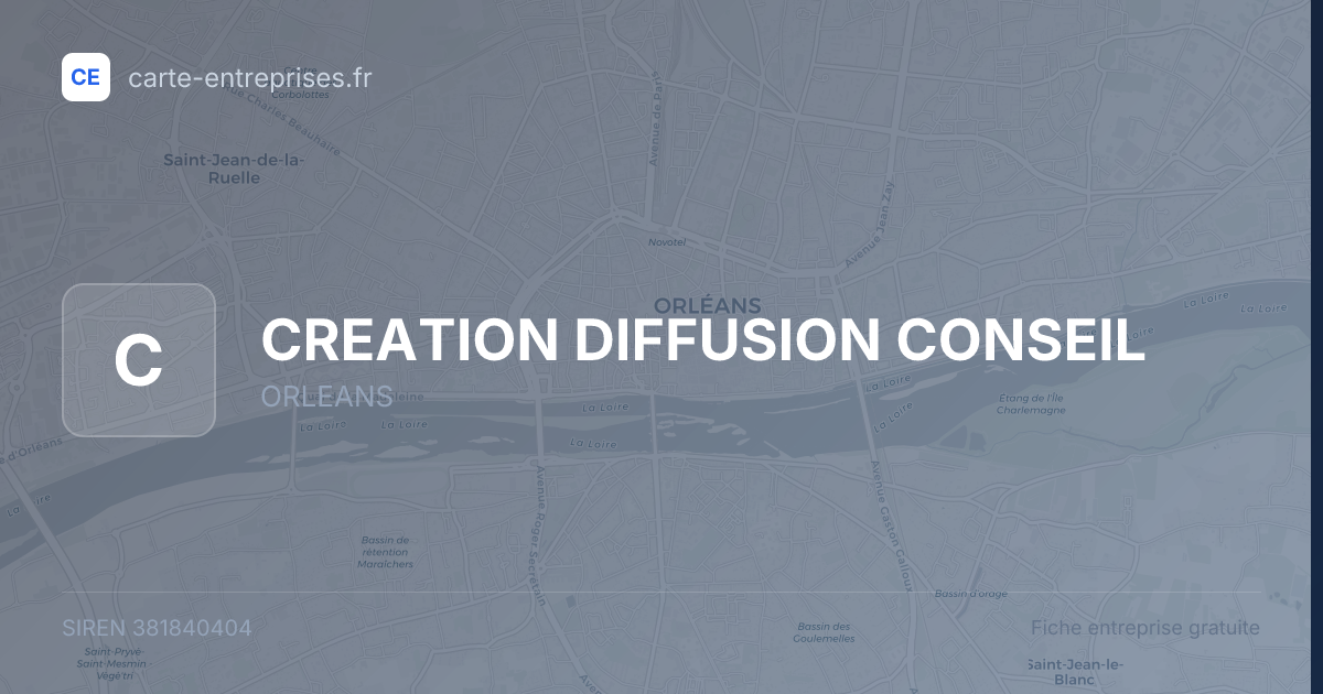 CREATION DIFFUSION CONSEIL — 381840404 — fiche entreprise
