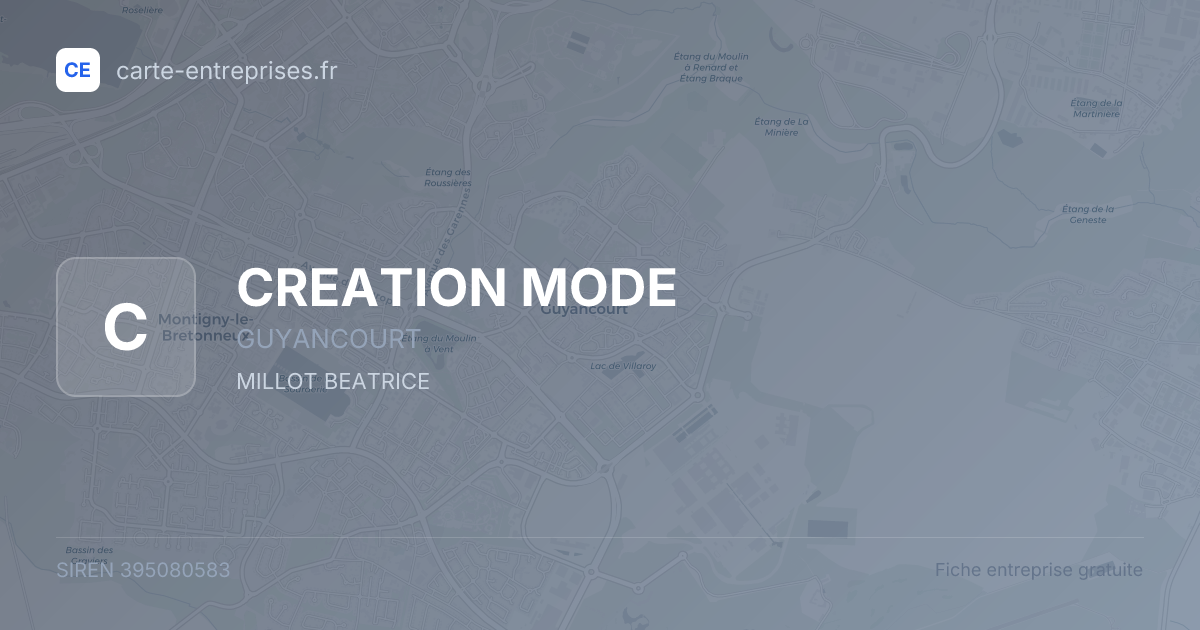CREATION MODE — 395080583 — fiche entreprise