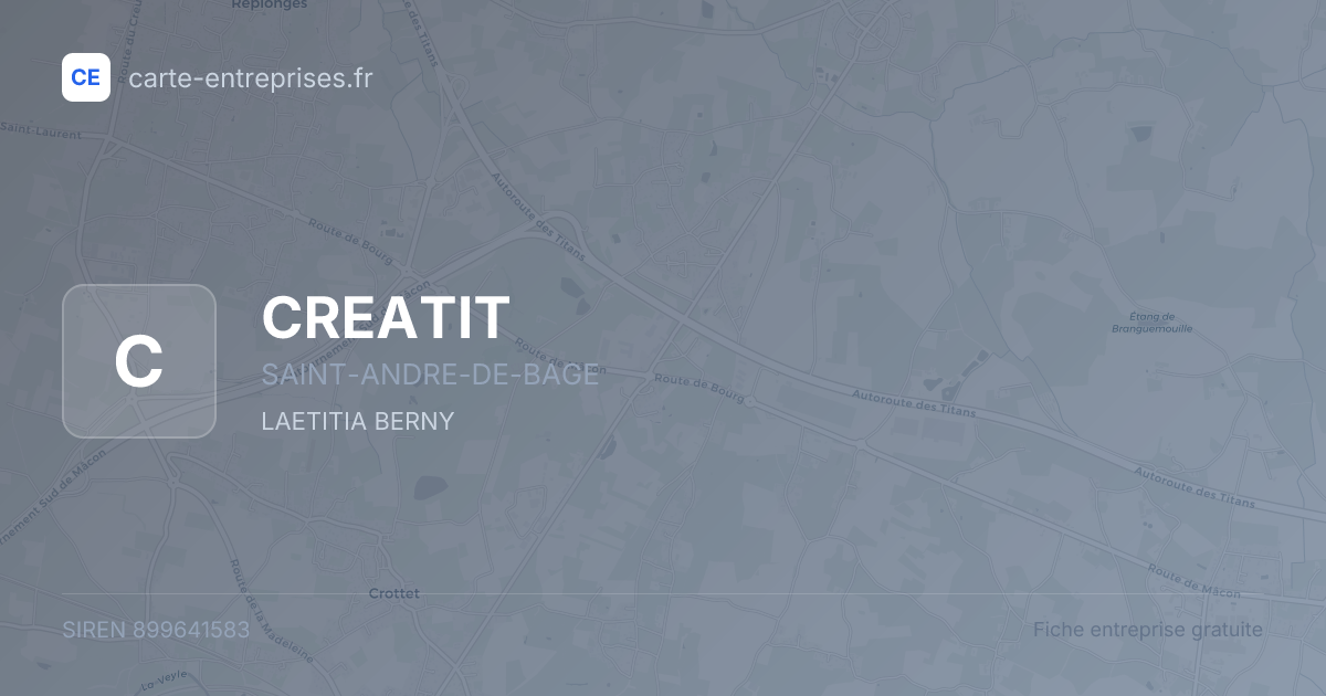CREATIT — 899641583 — fiche entreprise