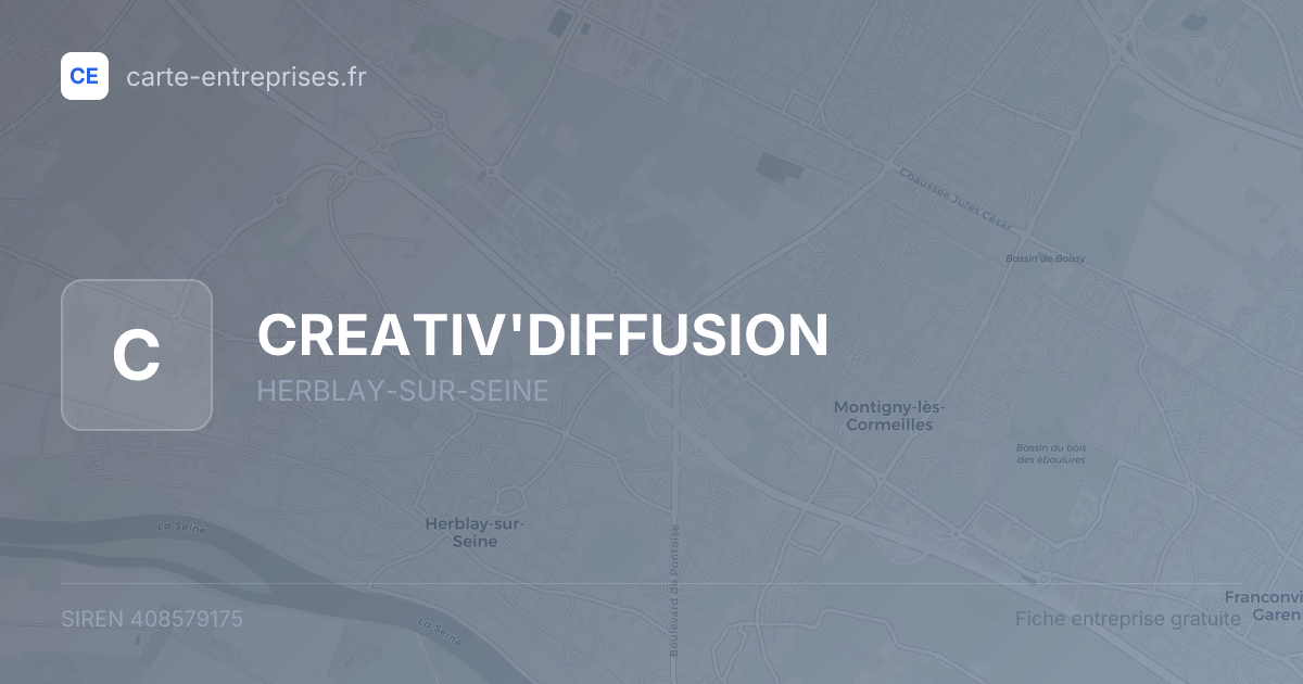 CREATIV'DIFFUSION — 408579175 — fiche entreprise