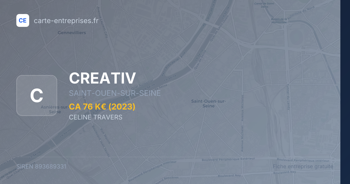 CREATIV — 893689331 — fiche entreprise