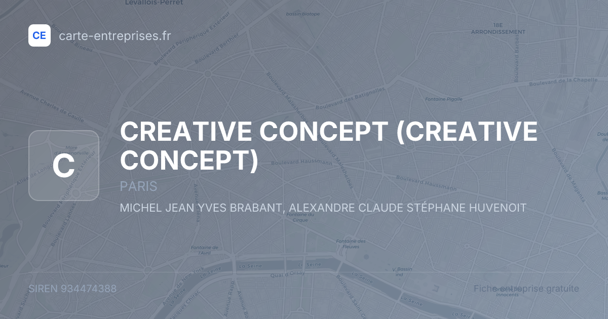 CREATIVE CONCEPT — 934474388 — fiche entreprise