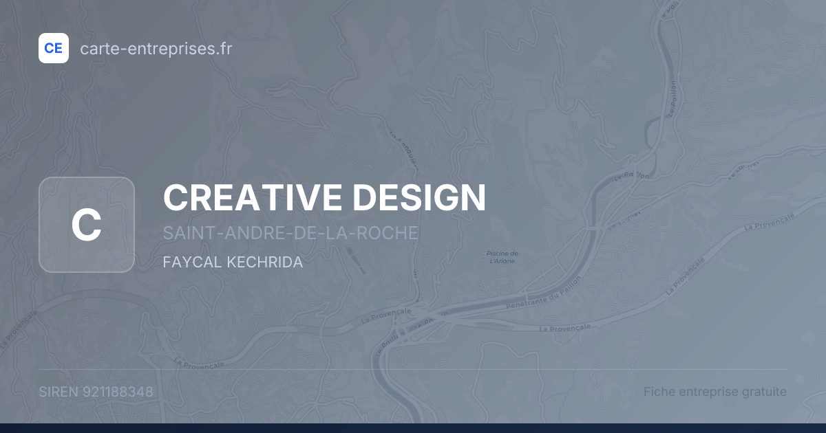 CREATIVE DESIGN — 921188348 — fiche entreprise