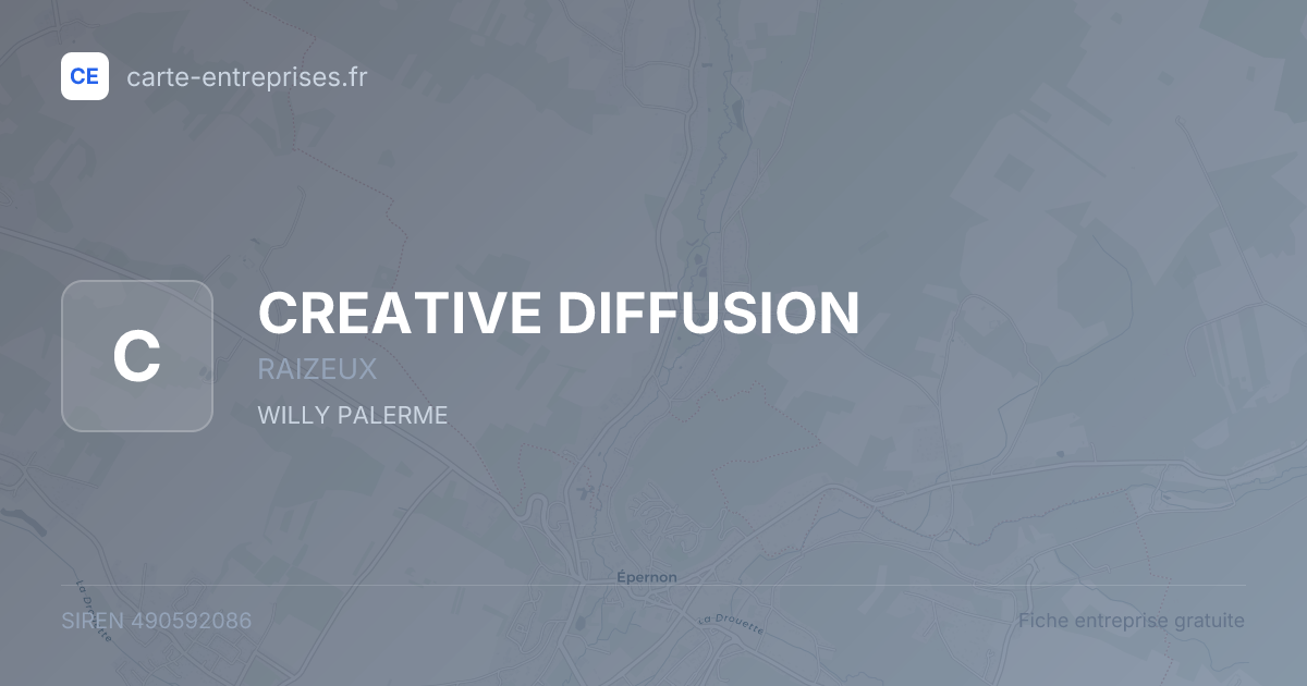 CREATIVE DIFFUSION — 490592086 — fiche entreprise